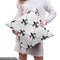 Ambesonne Fleur De Lis Fabric by The Yard, Checkered Dotted Pattern with Monochrome Abstract Lily Flower Revival, Decorative Fabric for Upholstery and Home Accents, 5 Yards, Black White